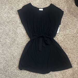 NEW Black Sleeveless Dress with Waist Tie size 1X